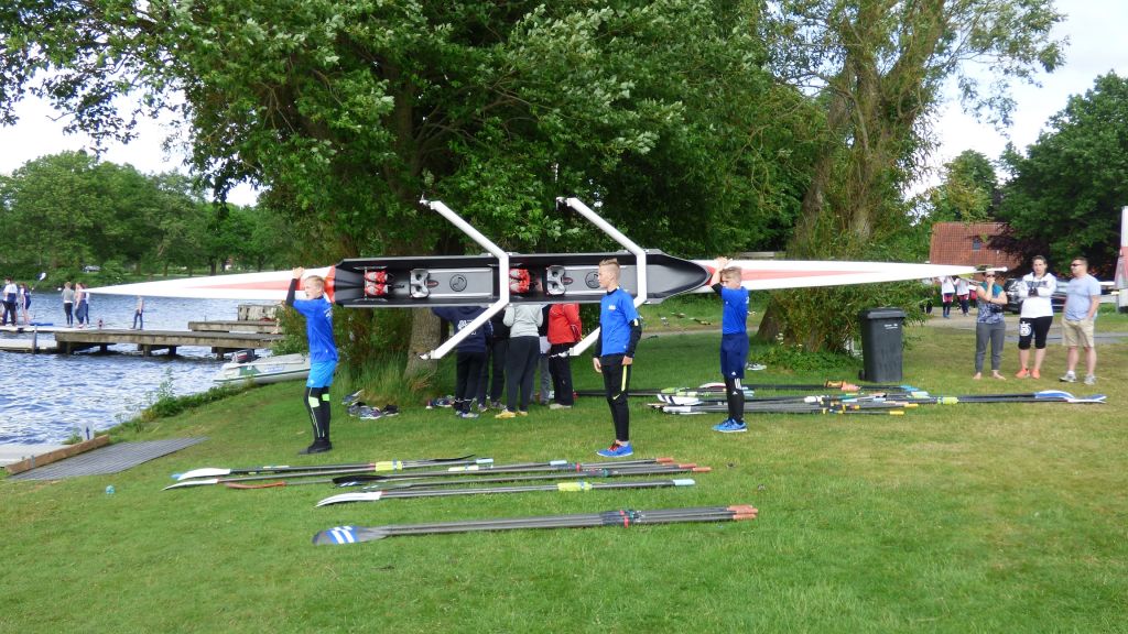 SRG-Ruderer beim Landesentscheid in Dänemark.